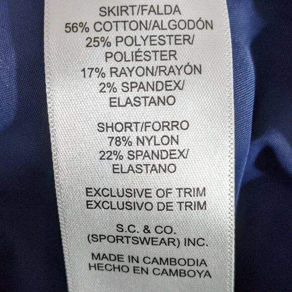 3 skorts size :L , Brand: S.C. & Co. Ladies' Denim , White, Blue , Black - Picture 14 of 14